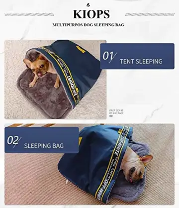 KIOPS Hundeschlafsack Winter Gross mit Kunstlammwolle für Camping und Backpacking, Wetterfester Schlafsack für Hunde, Hundedecke Camping Zelt, Direkt ab Werk - 8