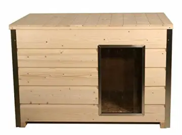 SAUERLAND Hundehütte aus Holz mit Isolierung 116,5x78x75cm - 